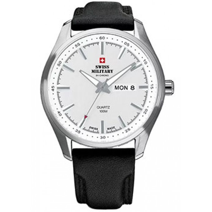 Швейцарские наручные мужские часы SWISS MILITARY SM34027.06. Коллекция Day Date W120435