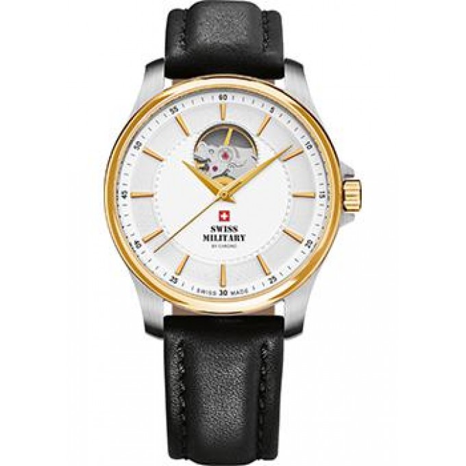 Швейцарские наручные мужские часы SWISS MILITARY SMA34050.07. Коллекция Automatic Open Heart W160351