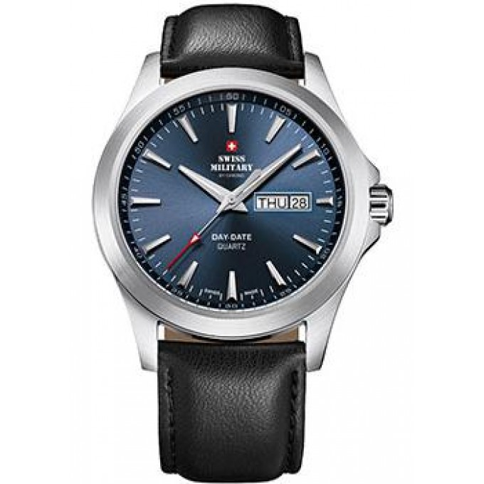 Швейцарские наручные мужские часы SWISS MILITARY SMP36040.07. Коллекция Day Date W186851