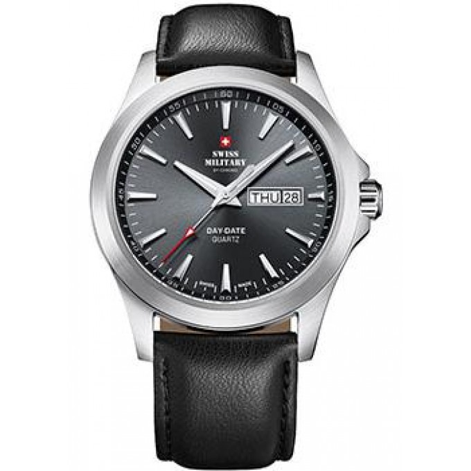 Швейцарские наручные мужские часы SWISS MILITARY SMP36040.08. Коллекция Day Date W186852