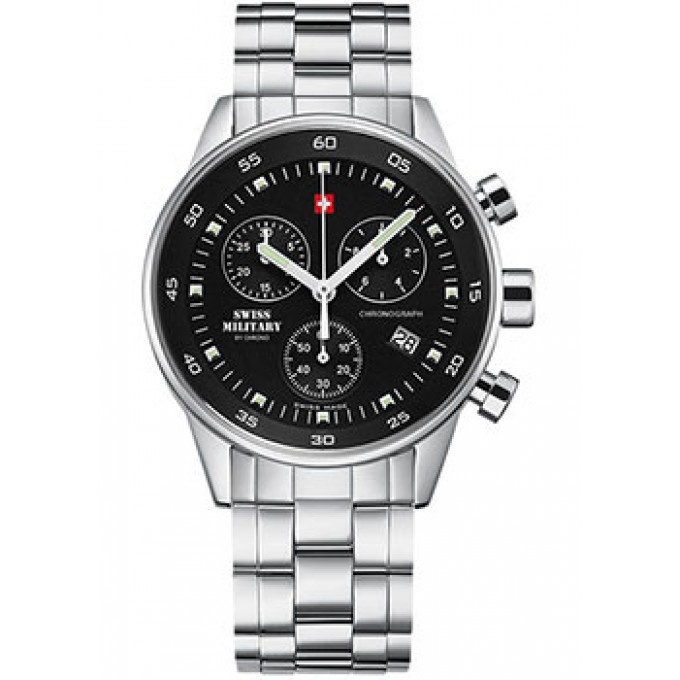 Швейцарские наручные мужские часы SWISS MILITARY SM34005.01. Коллекция Classic W202043