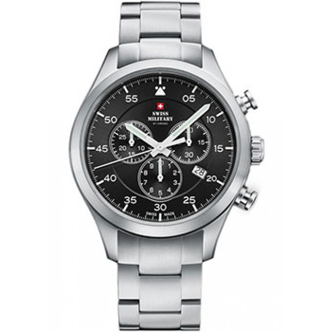 Швейцарские наручные мужские часы SWISS MILITARY SM34076.01. Коллекция Pilot W214045