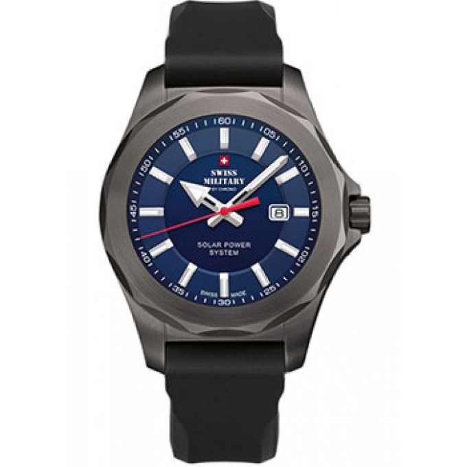 Швейцарские наручные мужские часы SWISS MILITARY SMS34073.08. Коллекция Solar Power W214057
