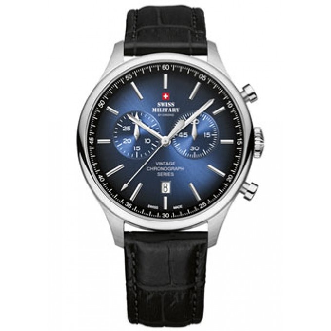 Швейцарские наручные мужские часы SWISS MILITARY SM30192.08. Коллекция Vintage W221058