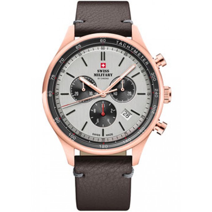 Швейцарские наручные мужские часы SWISS MILITARY SM34081.09. Коллекция Classic W221089
