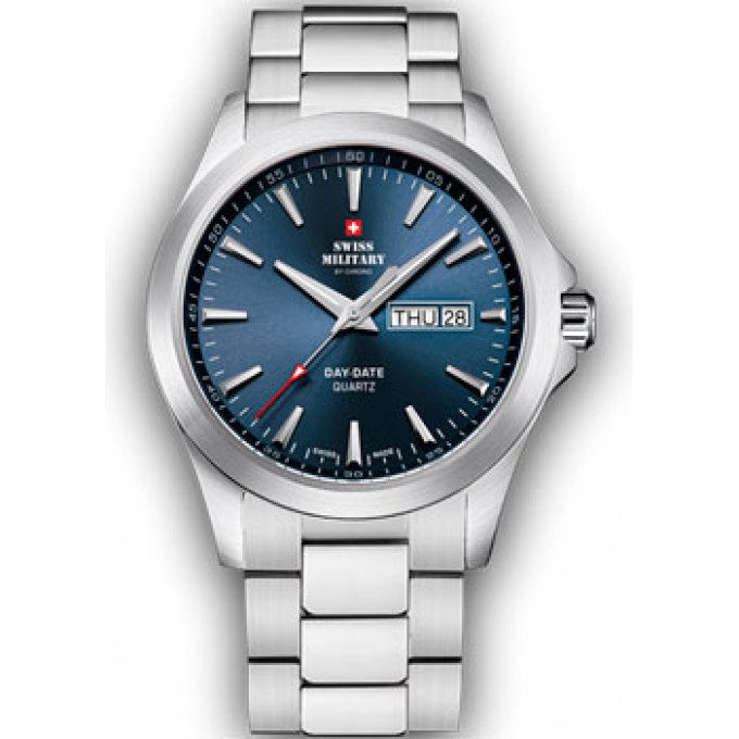 Швейцарские наручные мужские часы SWISS MILITARY SMP36040.24. Коллекция Day Date W221136
