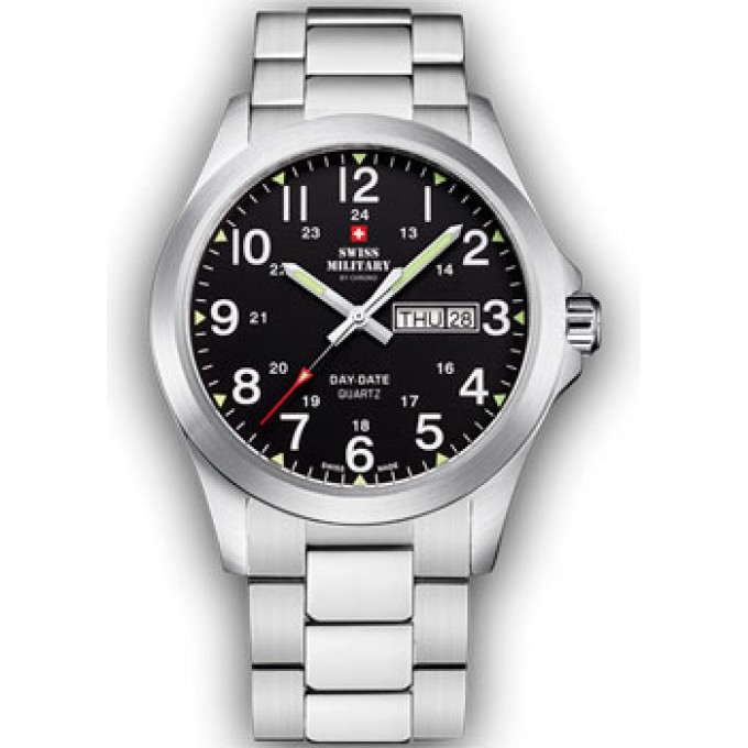 Швейцарские наручные мужские часы SWISS MILITARY SMP36040.25. Коллекция Day Date W221137