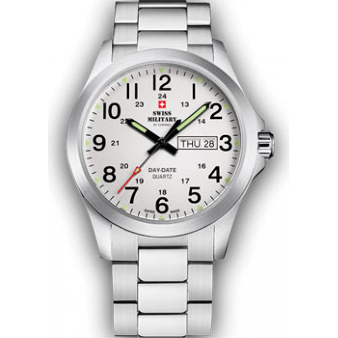 Швейцарские наручные мужские часы SWISS MILITARY SMP36040.26. Коллекция Day Date W221138