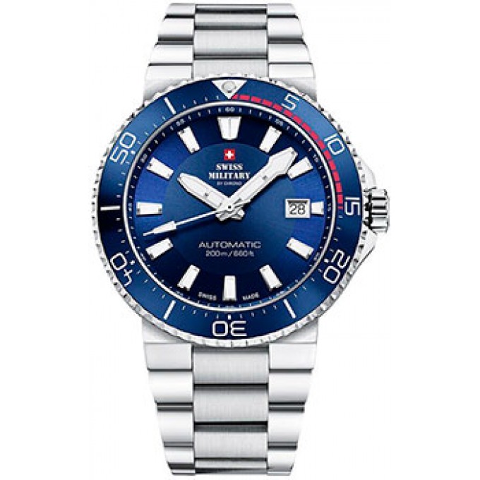 Швейцарские наручные мужские часы SWISS MILITARY SMA34086.02. Коллекция Automatic Dive W226271