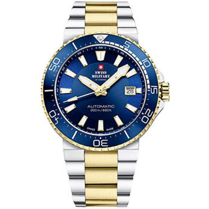 Швейцарские наручные мужские часы SWISS MILITARY SMA34086.03. Коллекция Automatic Dive W226272