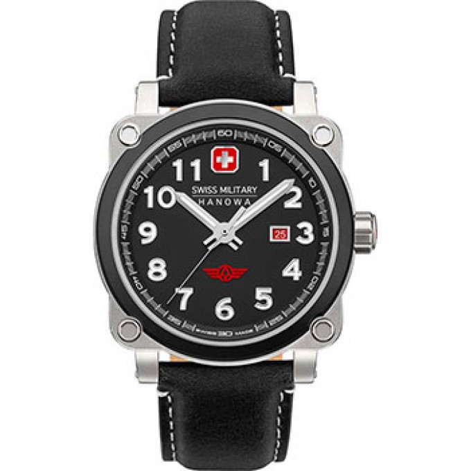 Швейцарские наручные мужские часы SWISS MILITARY HANOWA SMWGB2101302. Коллекция Aerograph Night Vision W230386