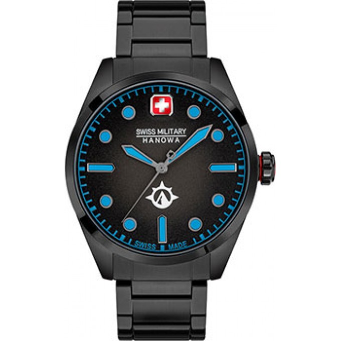 Швейцарские наручные мужские часы SWISS MILITARY HANOWA SMWGG2100530. Коллекция Mountaineer W230389