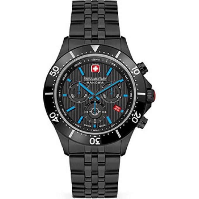 Швейцарские наручные мужские часы SWISS MILITARY HANOWA SMWGI2100730. Коллекция Flagship X Chrono W230406