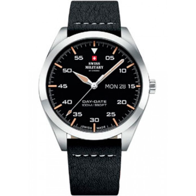 Швейцарские наручные мужские часы SWISS MILITARY SM34087.04. Коллекция Day Date W230703