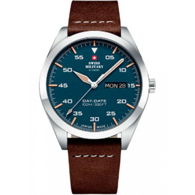 Швейцарские наручные мужские часы SWISS MILITARY SM34087.05. Коллекция Day Date W230704