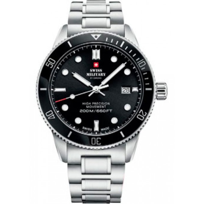 Швейцарские наручные мужские часы SWISS MILITARY SM34088.01. Коллекция Сверхточные W230706