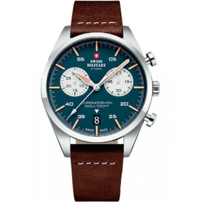 Швейцарские наручные мужские часы SWISS MILITARY SM34090.04. Коллекция Elegant Sports W230722