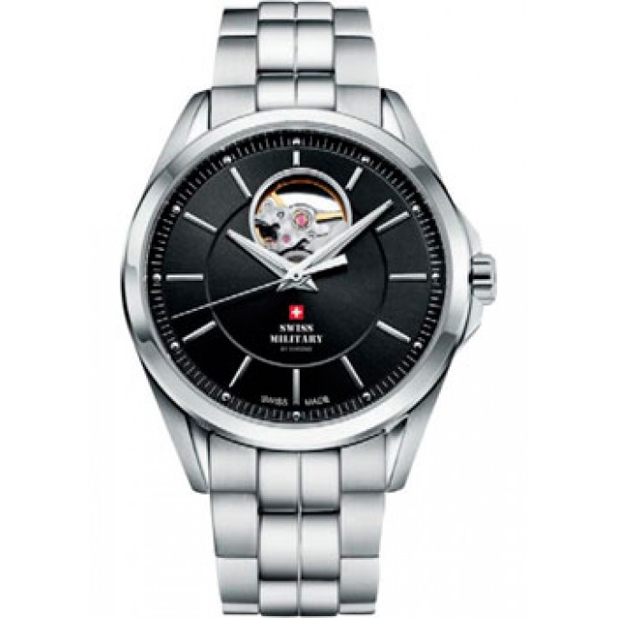 Швейцарские наручные мужские часы SWISS MILITARY SMA34085.21. Коллекция Open Heart W230723
