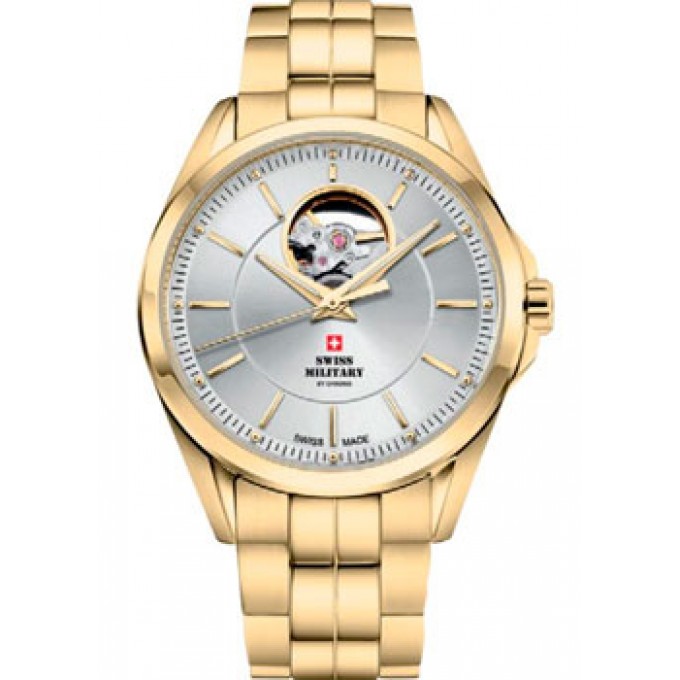 Швейцарские наручные мужские часы SWISS MILITARY SMA34085.31. Коллекция Open Heart W230728