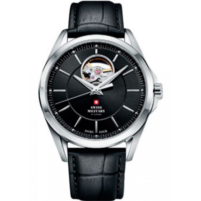 Швейцарские наручные мужские часы SWISS MILITARY SMA34085.33. Коллекция Open Heart W230729