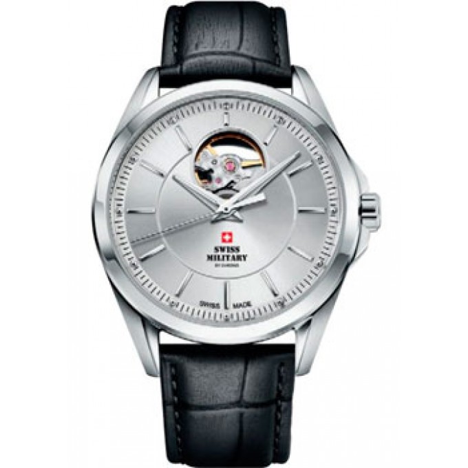 Швейцарские наручные мужские часы SWISS MILITARY SMA34085.34. Коллекция Open Heart W230730