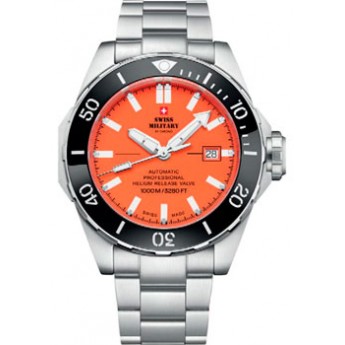 Швейцарские наручные  мужские часы SWISS MILITARY SMA34092.03. Коллекция Diver 1000m