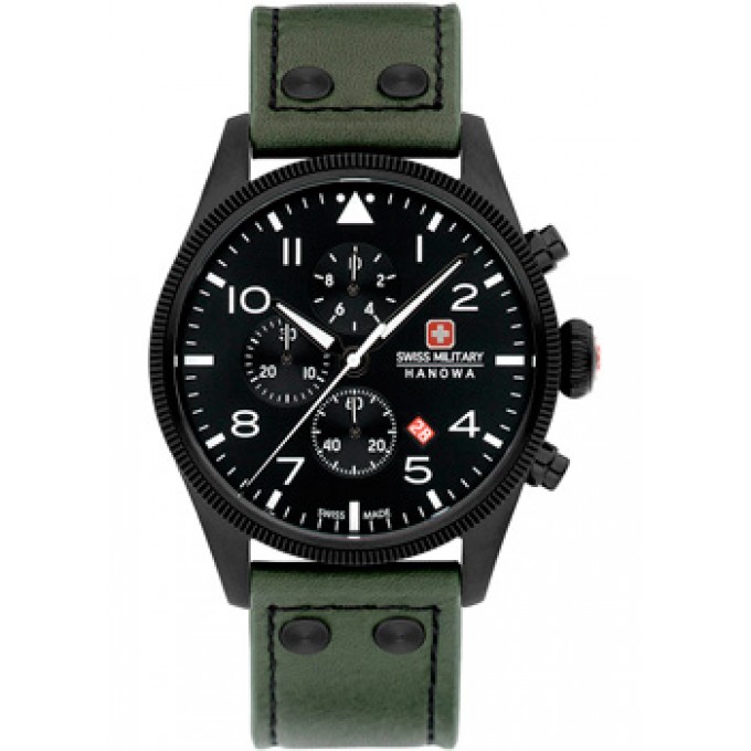 Швейцарские наручные мужские часы SWISS MILITARY HANOWA SMWGC0000430. Коллекция Thunderbolt Chrono W235889