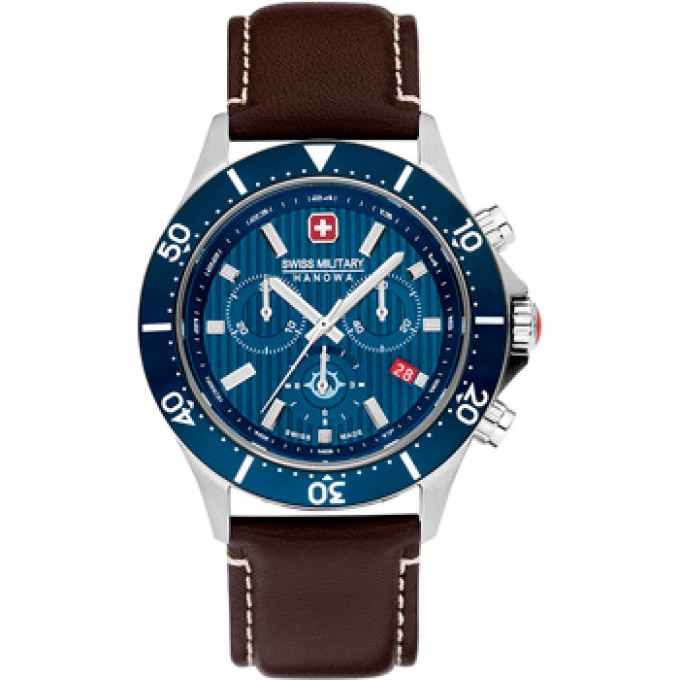 Швейцарские наручные мужские часы SWISS MILITARY HANOWA SMWGC2100706. Коллекция Flagship X Chrono W235891