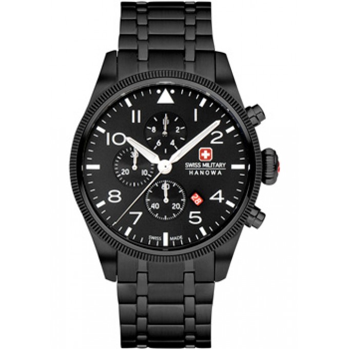 Швейцарские наручные мужские часы SWISS MILITARY HANOWA SMWGI0000431. Коллекция Thunderbolt Chrono W235897