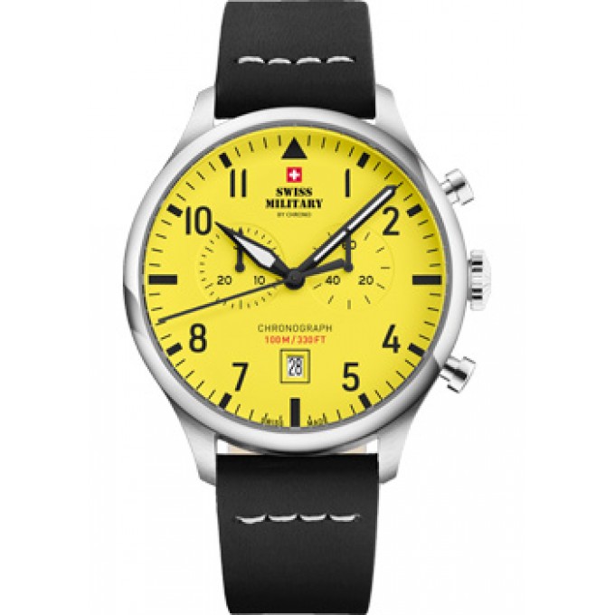 Швейцарские наручные мужские часы SWISS MILITARY SM34098.10. Коллекция Vintage Chronograph W238876