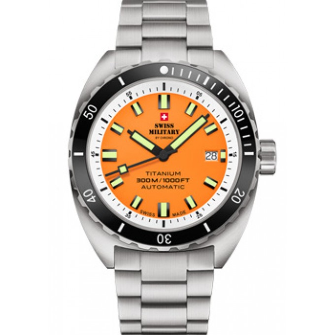 Швейцарские наручные мужские часы SWISS MILITARY SMA34100.04. Коллекция Titanium 300 W238887