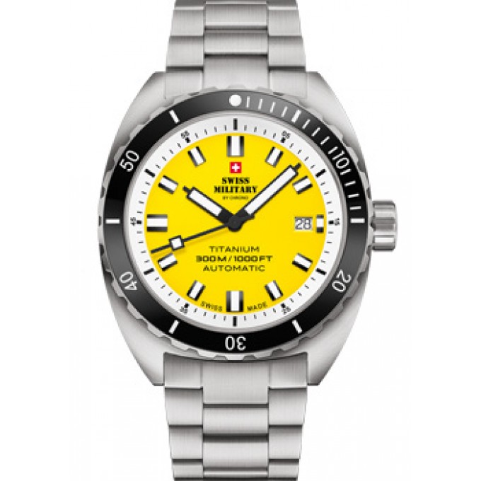 Швейцарские наручные мужские часы SWISS MILITARY SMA34100.05. Коллекция Titanium 300 W238888