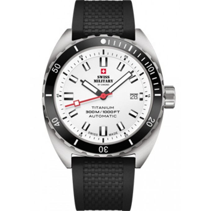 Швейцарские наручные мужские часы SWISS MILITARY SMA34100.08. Коллекция Titanium 300 W238891