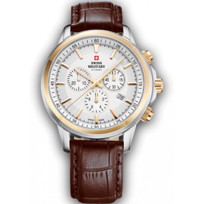 Швейцарские наручные мужские часы SWISS MILITARY SM34052.21. Коллекция Classic W240160