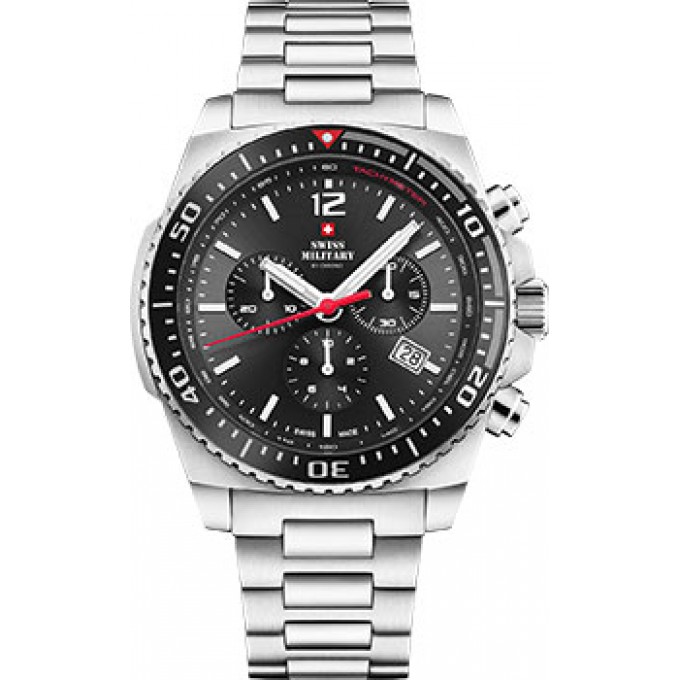 Швейцарские наручные мужские часы SWISS MILITARY SM34093.01. Коллекция Sports W240976
