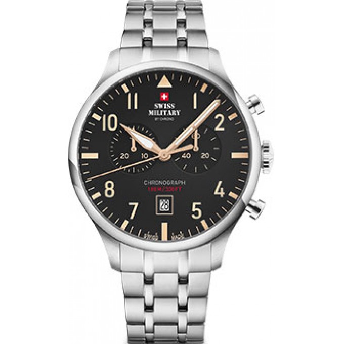 Швейцарские наручные мужские часы SWISS MILITARY SM34098.04. Коллекция Vintage Chronograph W240979