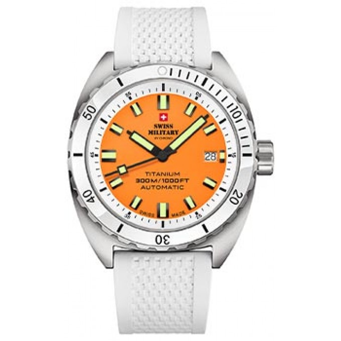 Швейцарские наручные мужские часы SWISS MILITARY SMA34100.13. Коллекция Titanium 300 W241282