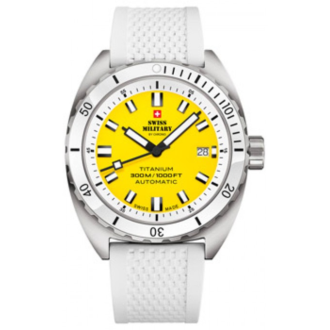 Швейцарские наручные мужские часы SWISS MILITARY SMA34100.14. Коллекция Titanium 300 W241283