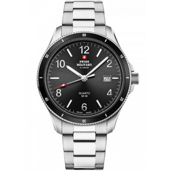 Швейцарские наручные мужские часы SWISS MILITARY SM34096.01. Коллекция Classic W242173