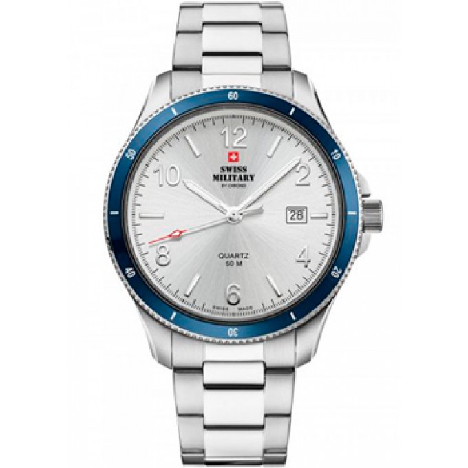 Швейцарские наручные мужские часы SWISS MILITARY SM34096.02. Коллекция Classic W242174